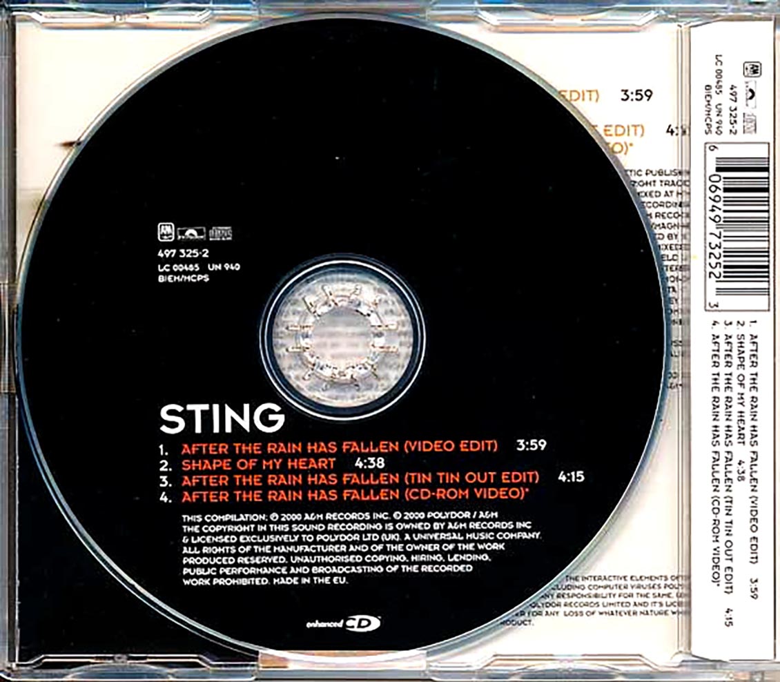 Sting - After The Rain Has Fallen (4 Track EP)