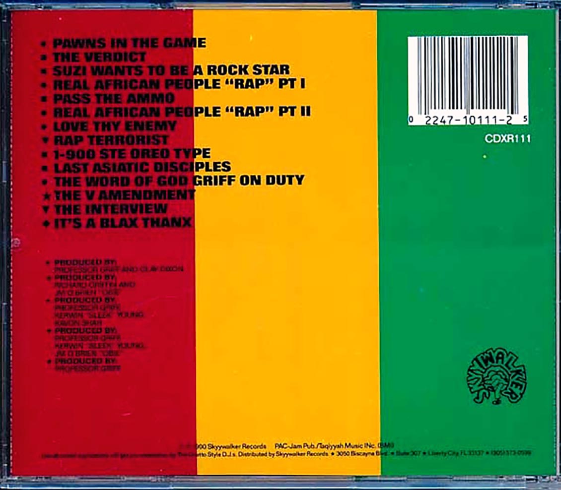 Professor Griff & The Last Asiatic Disciples - Pawns In The Game (orig. longbox packaging)