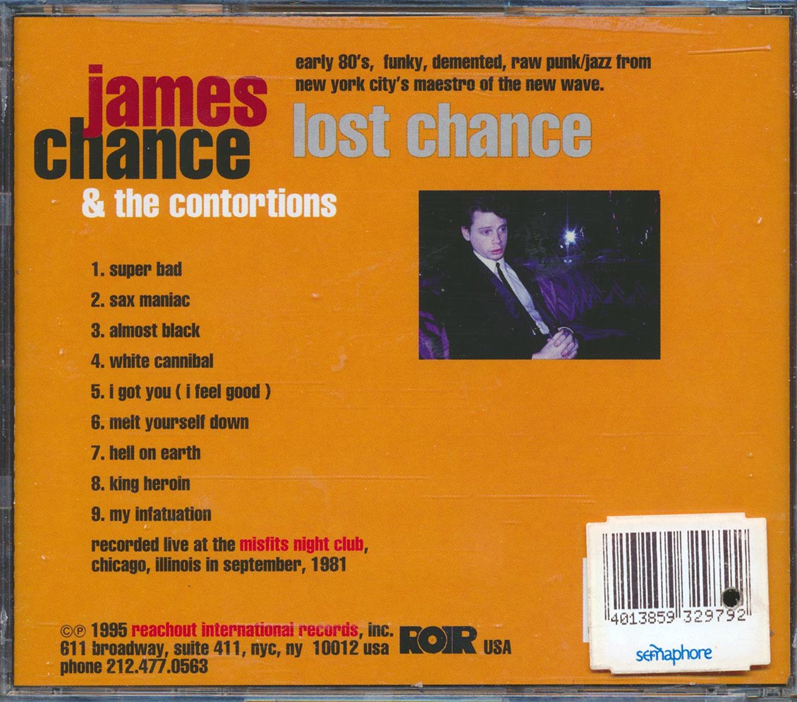 James Chance & The Contortions - Lost Chance (marked/ltd stock)