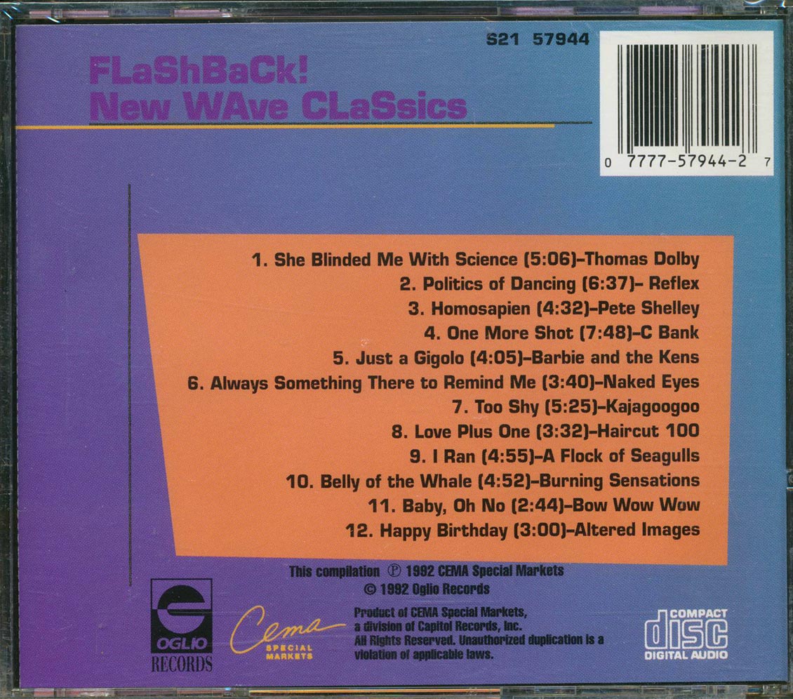 Reflex, Naked Eyes, Bow Wow Wow, Etc. - Flashback! New Wave Classics