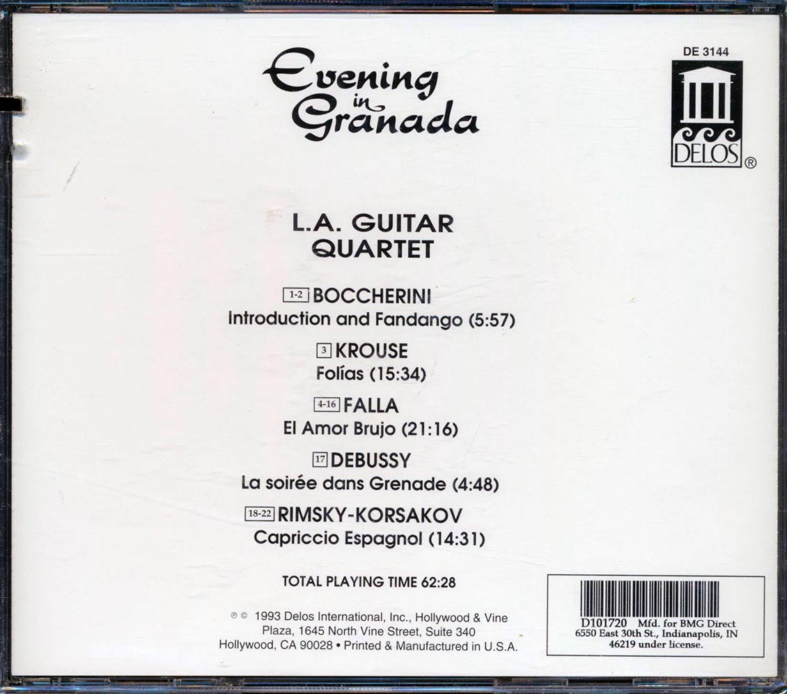Los Angeles Guitar Quartet - Evening In Granada (marked/ltd stock)
