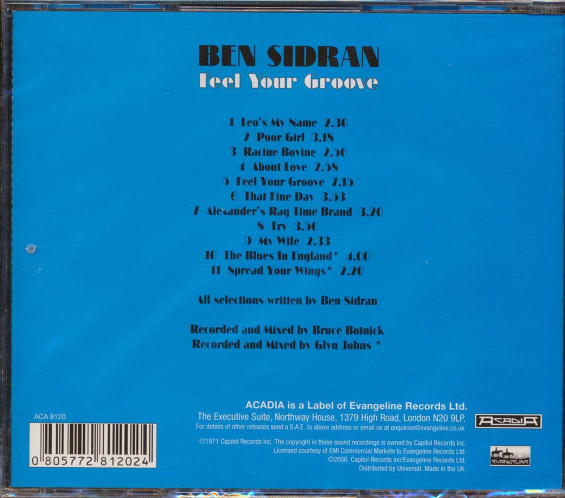 Ben Sidran - Feel Your Groove