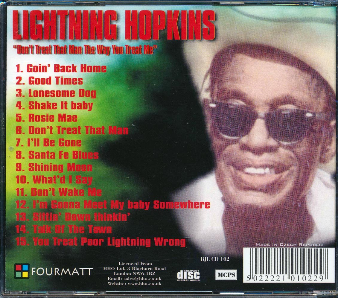Lightnin' Hopkins - Don't Treat That Man The Way You Treat Me