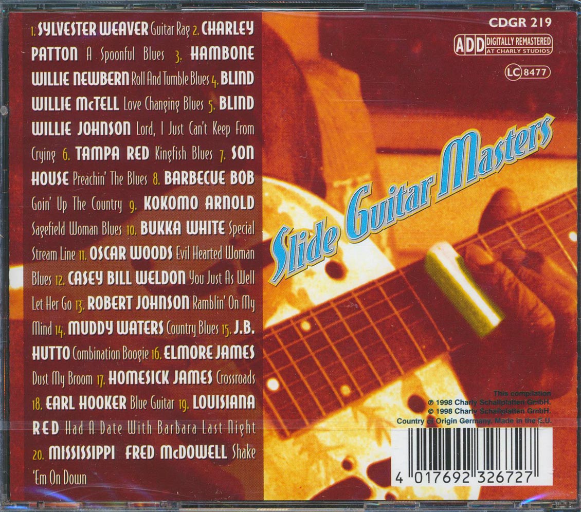 Sylvester Weaver, Charley Patton, Blind Willie McTell, Etc. - Slide Guitar Masters