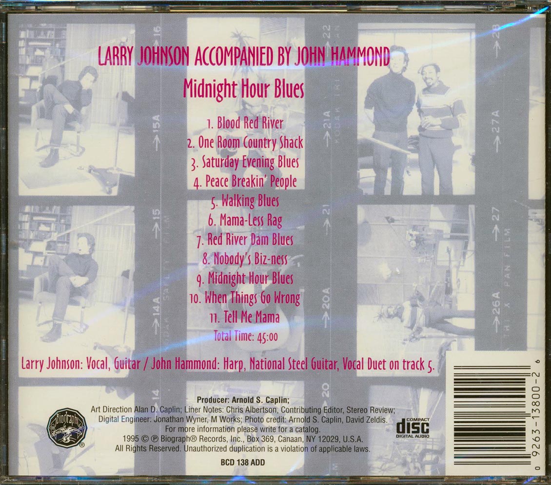 Larry Johnson, John Hammond - Midnight Hour Blues