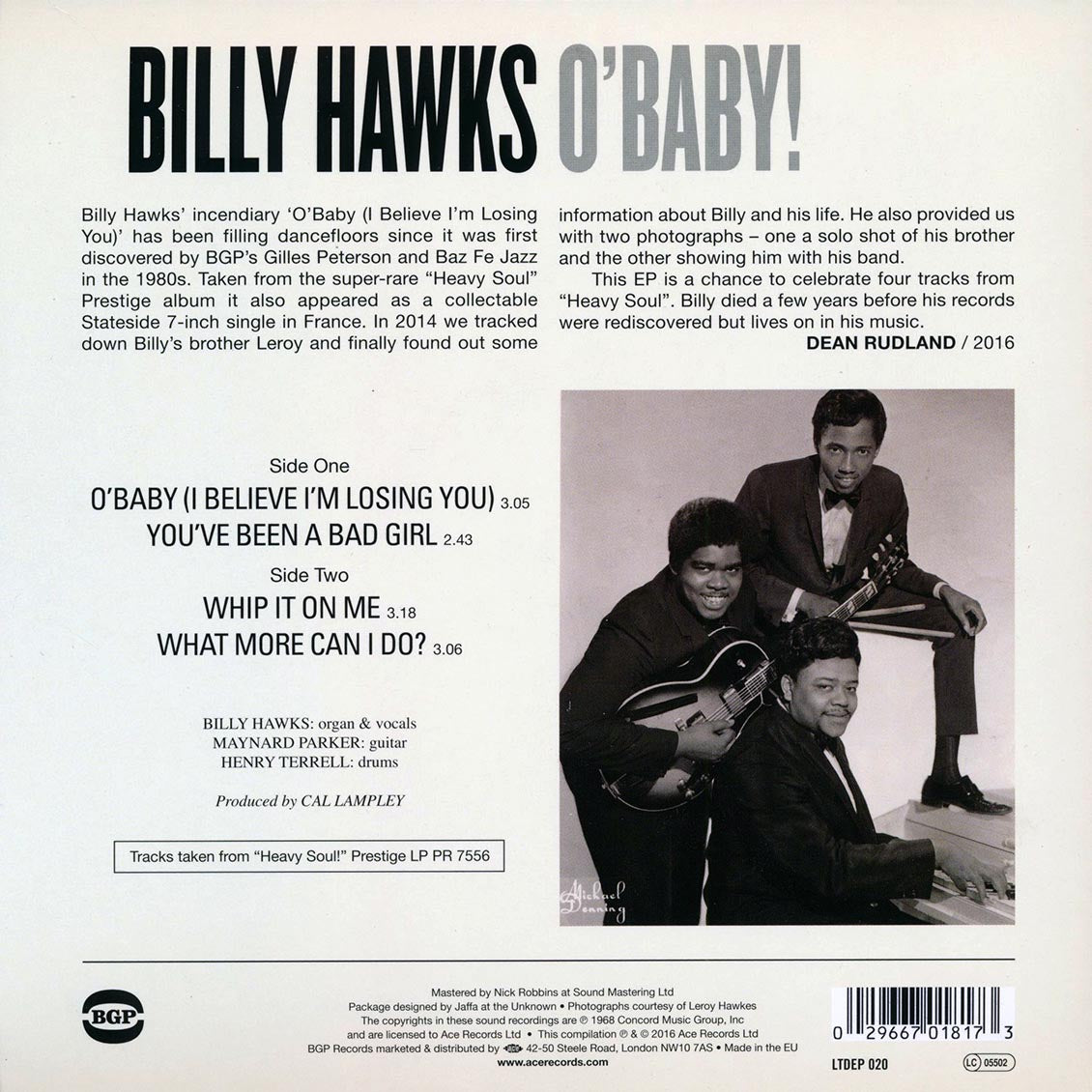 Billy Hawks - O Baby! EP