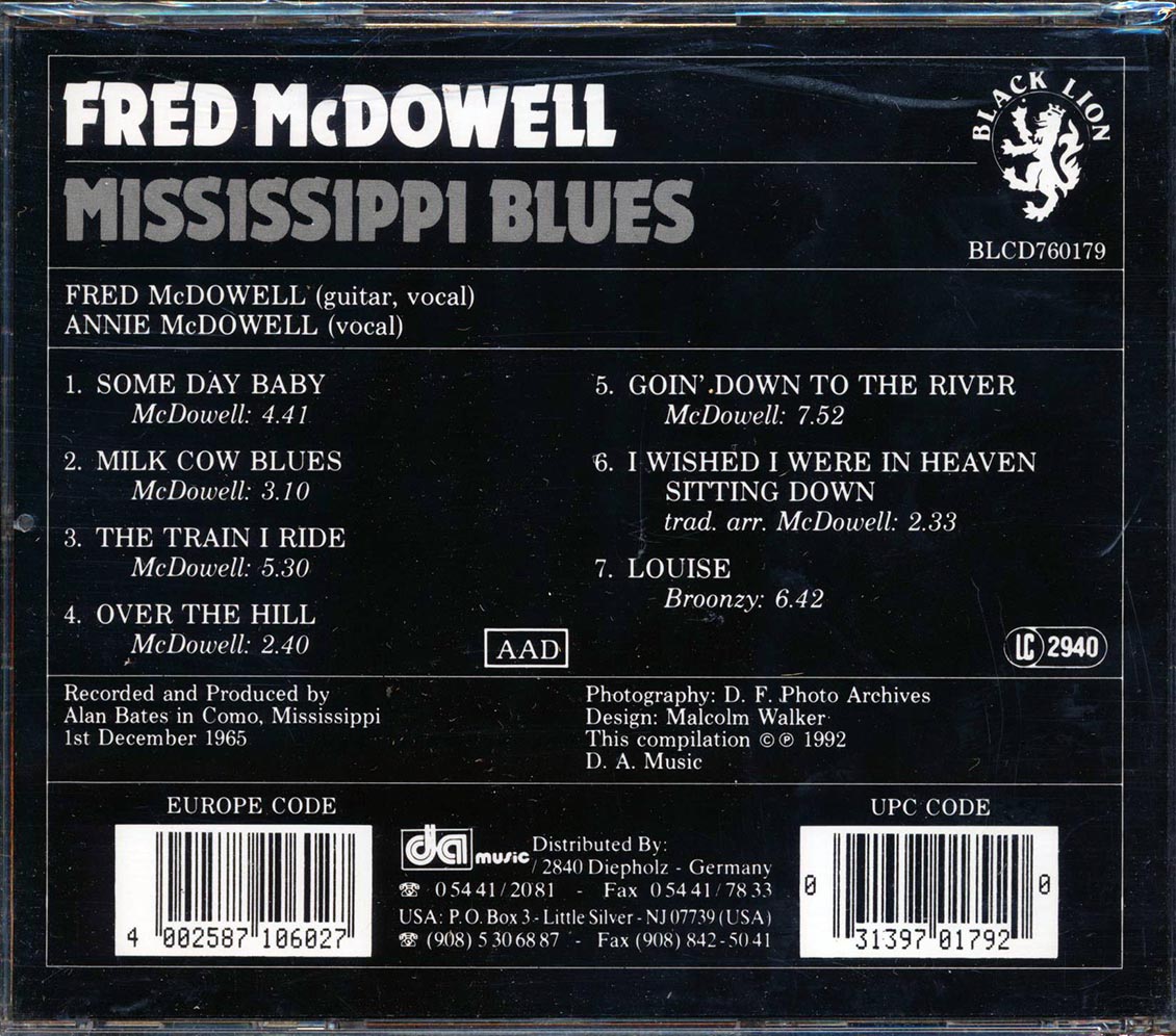 Fred McDowell - Mississippi Blues