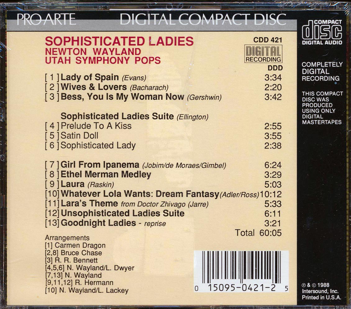 Newton Wayland, Utah Symphony Pops - Sophisticated Ladies