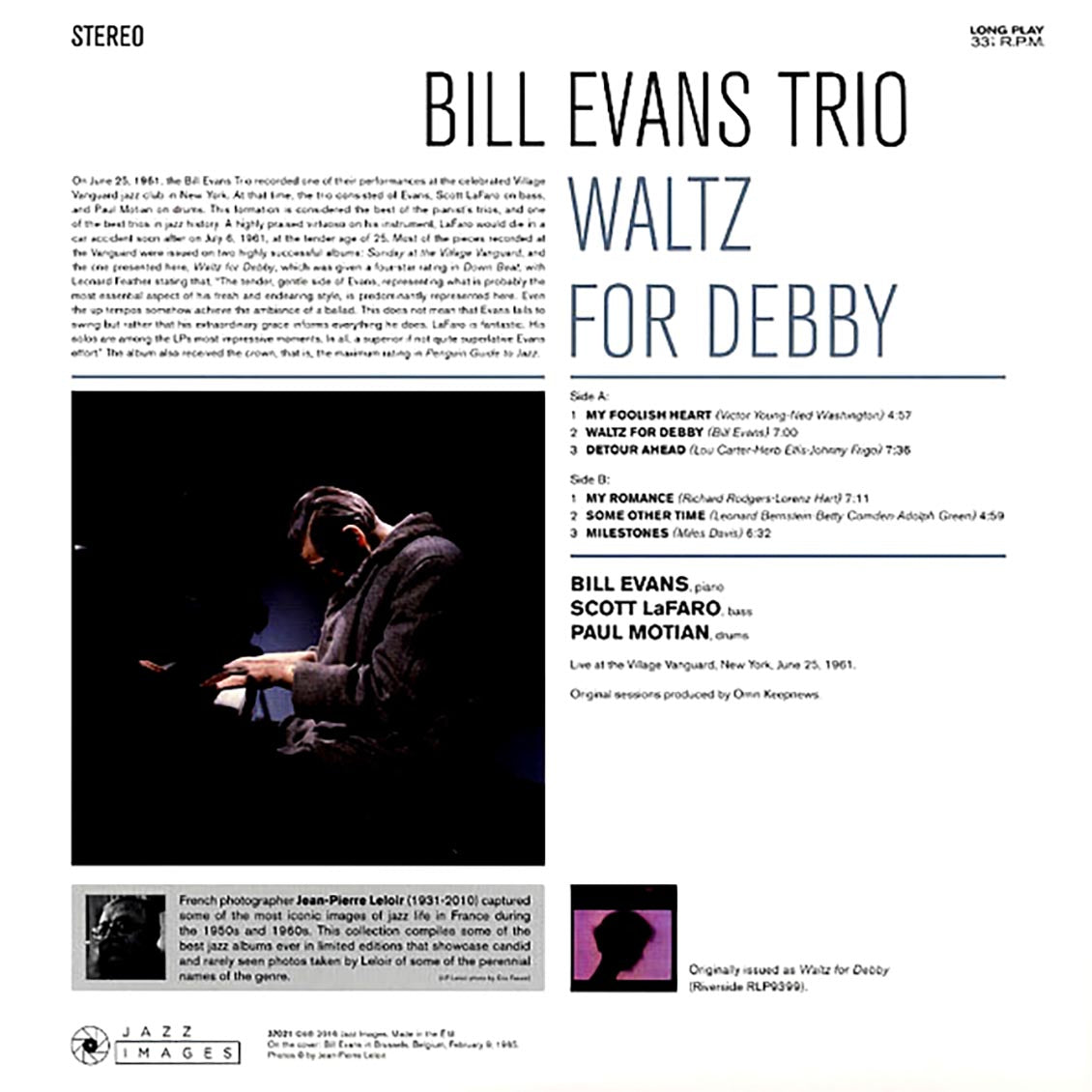 Bill Evans Trio - Waltz For Debby (ltd. ed.) (180g)