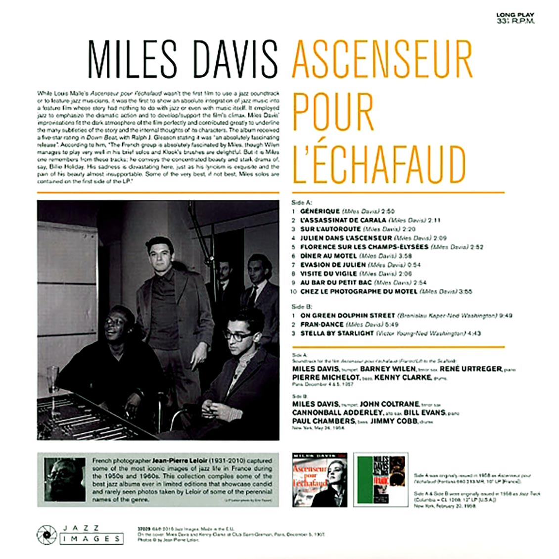 Miles Davis - Ascenseur Pour L'Echafaud (ltd. ed.) (180g)