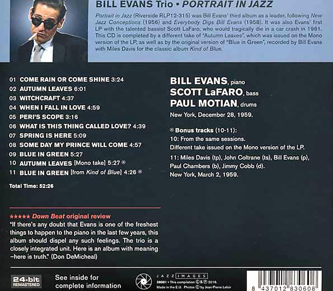 Bill Evans Trio - Portrait In Jazz (ltd. ed.) (remastered)