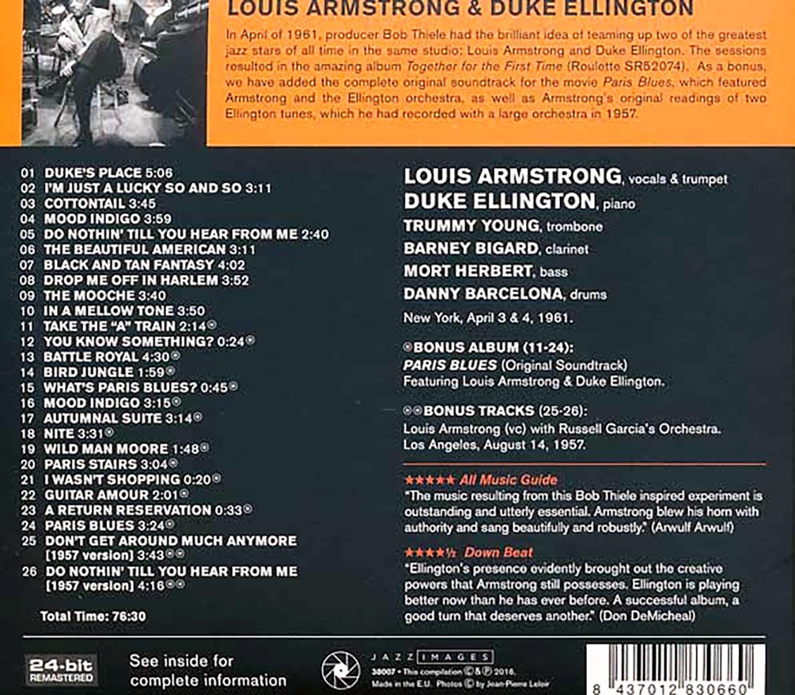 Louis Armstrong, Duke Ellington - The Great Summit (ltd. ed.) (remastered)