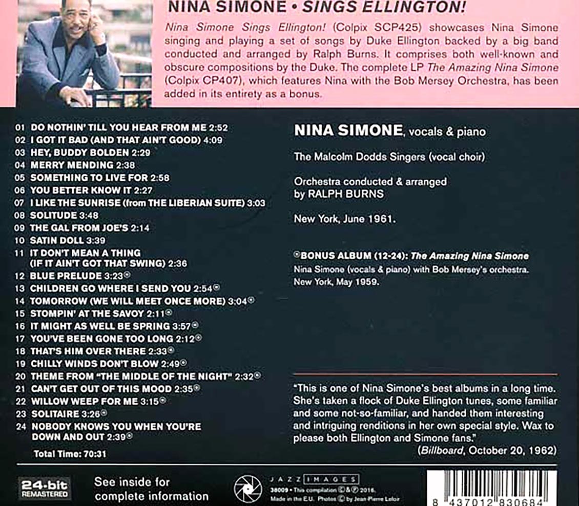 Nina Simone - Sings Ellington! (ltd. ed.) (remastered)