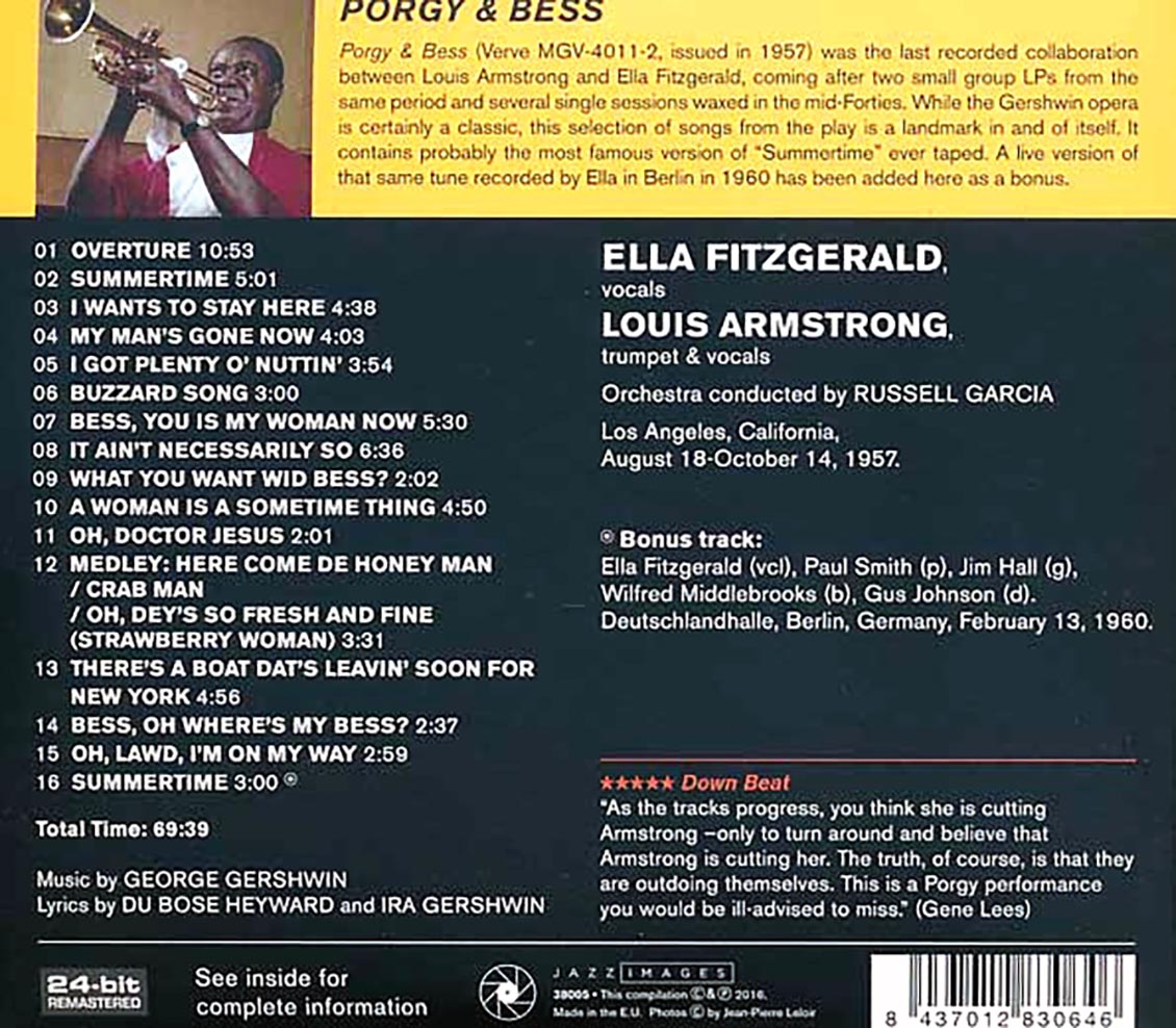Ella Fitzgerald, Louis Armstrong - Porgy & Bess (ltd. ed.) (remastered)