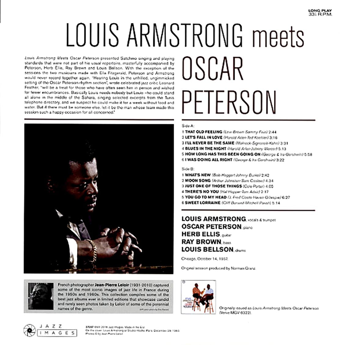 Louis Armstrong - Louis Armstrong Meets Oscar Peterson (ltd. ed.) (180g)