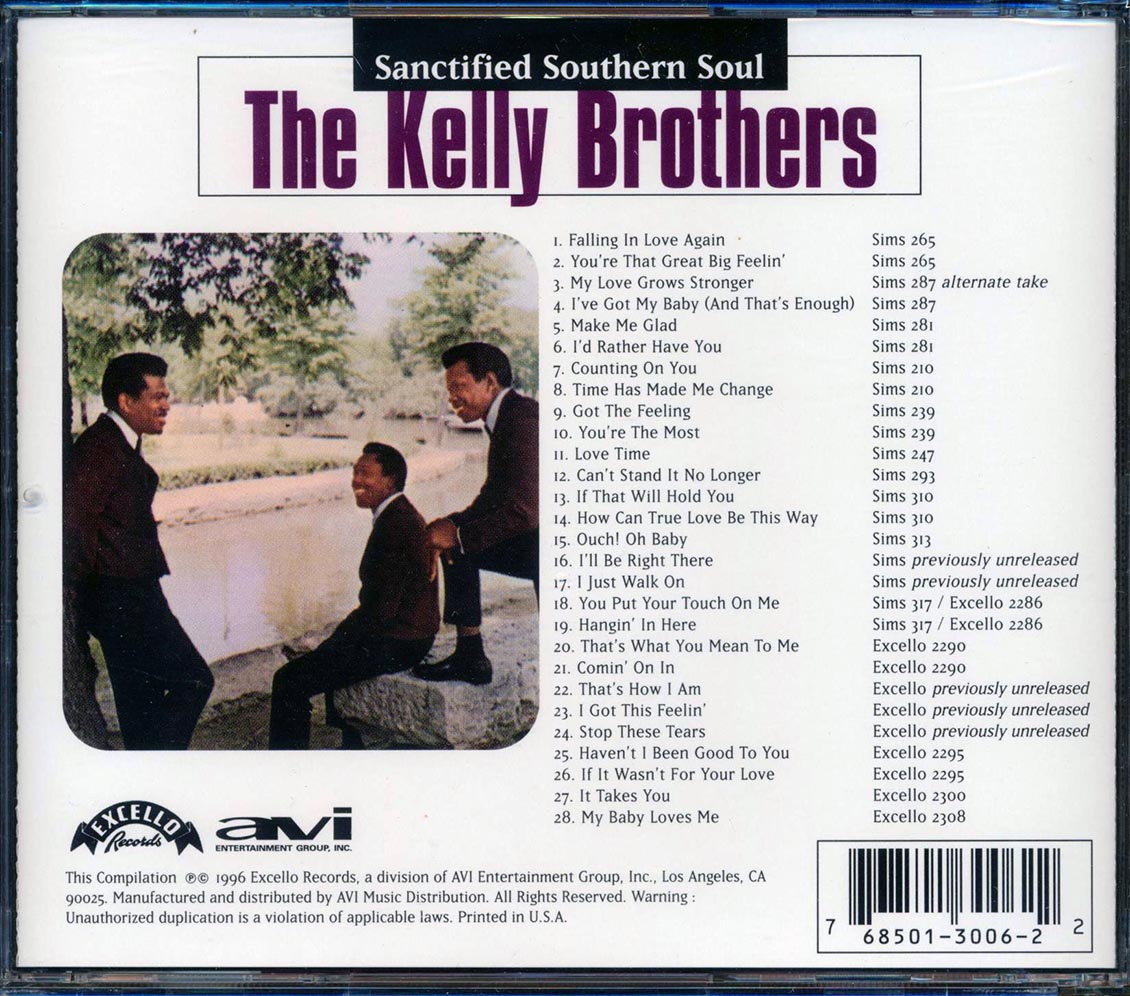 The Kelly Brothers - Sanctified Southern Soul (28 tracks) (incl. large booklet) (marked/ltd stock)