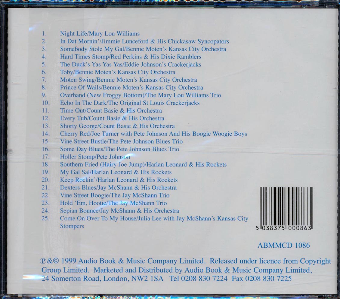 Count Basie, Bennie Moten, Jimmie Lunceford, Etc. - Kansas City Jazz: 30s And 40s (25 tracks)