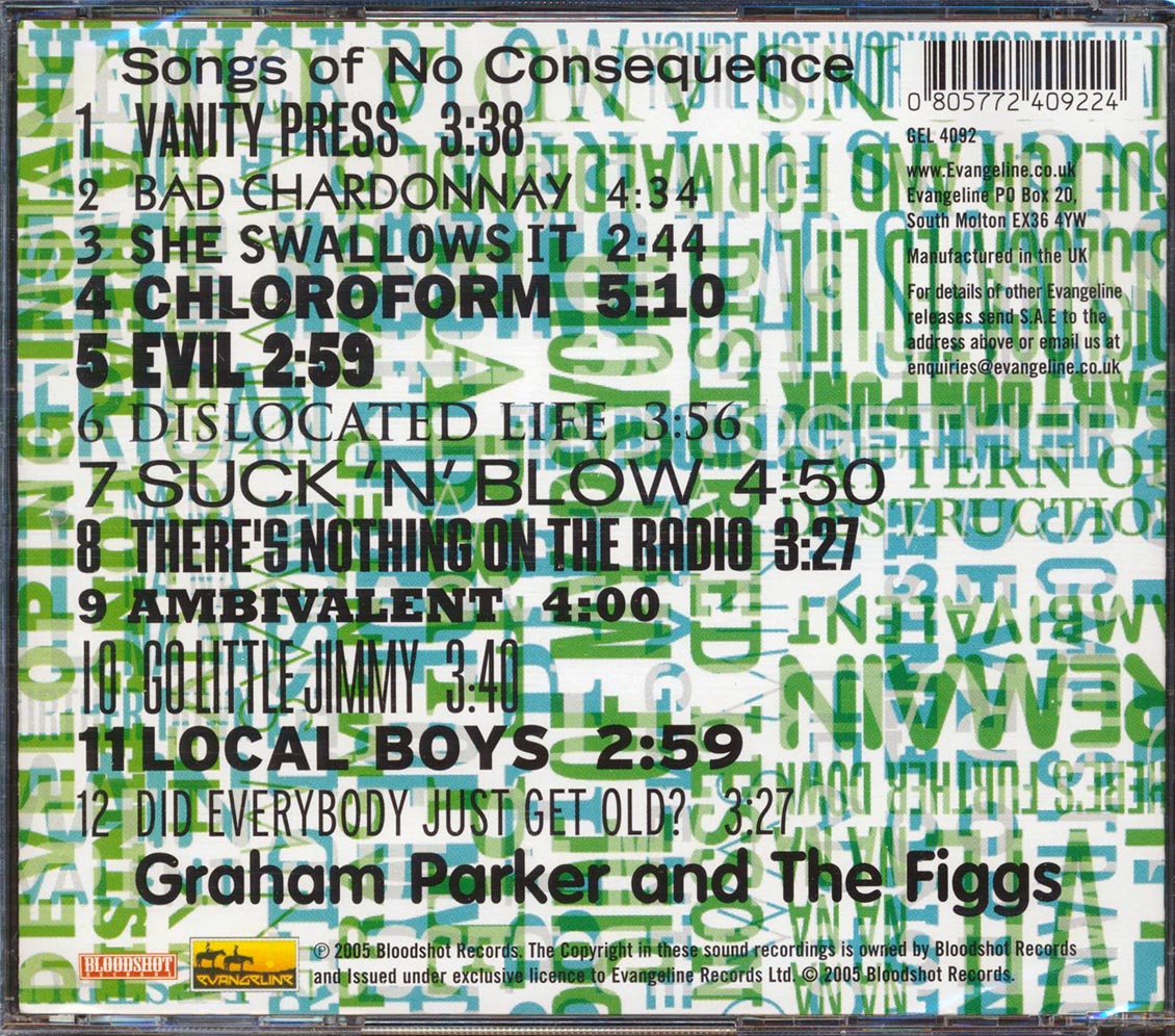Graham Parker - Songs Of No Consequence
