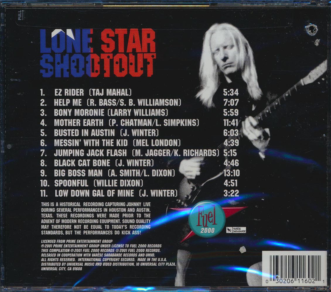 Johnny Winter - Lone Star Shootout (marked/ltd stock)