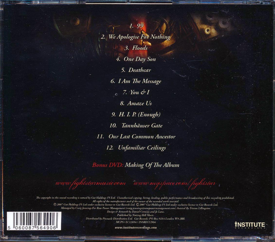 Fightstar - One Day Son This Will All Be Yours (incl. DVD) (incl. large booklet)