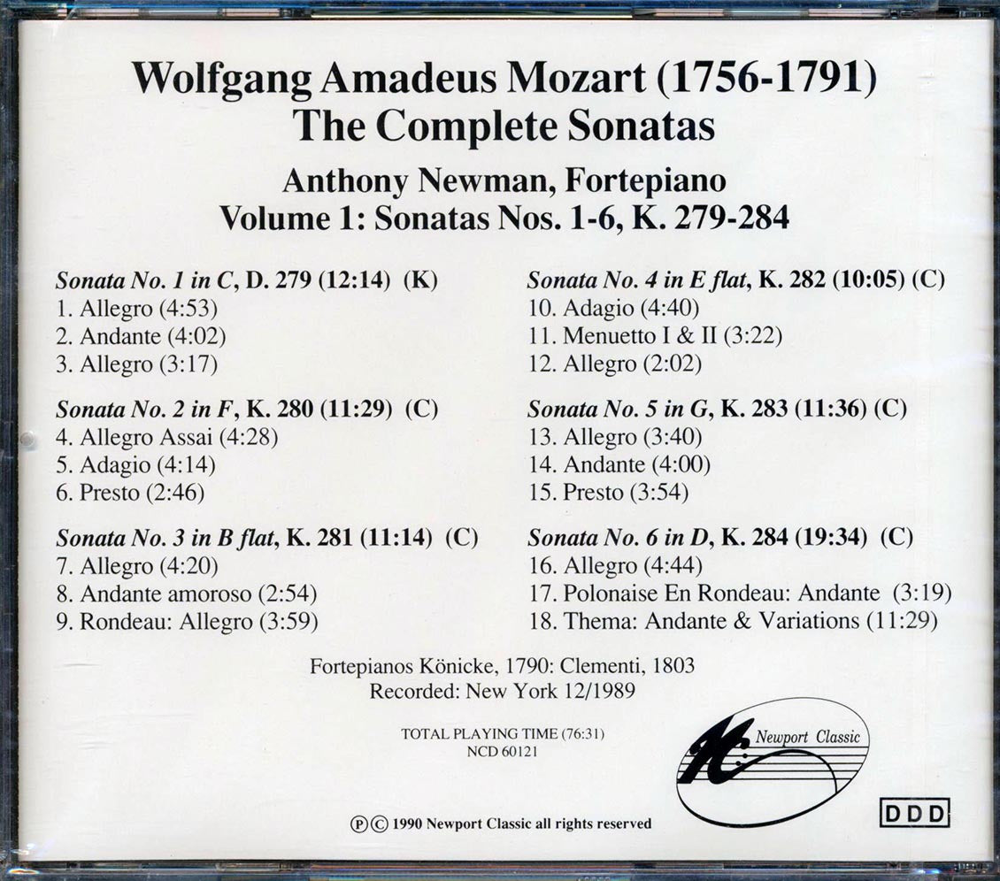 Mozart - 6 Fortepiano Sontatas
