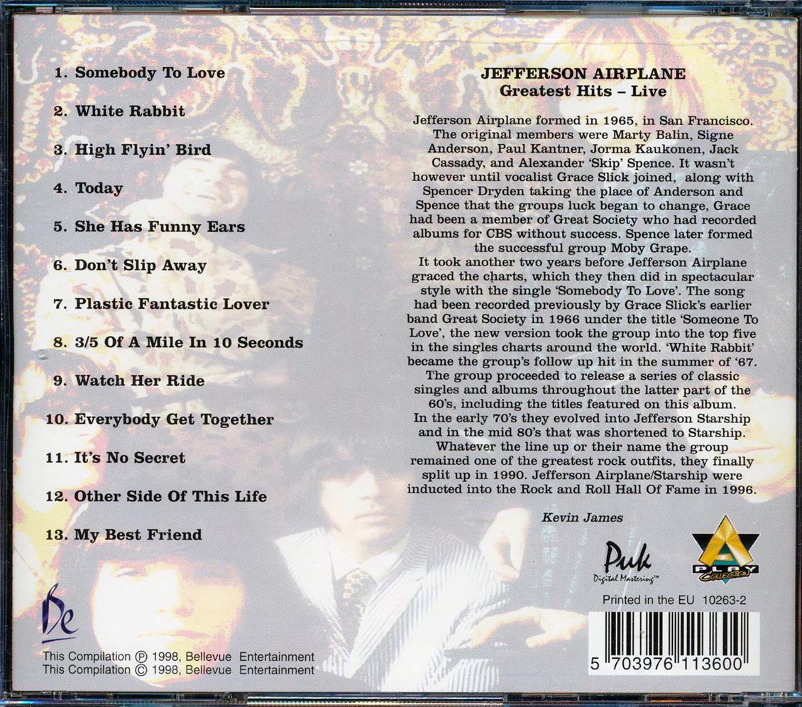 Jefferson Airplane - Greatest Hits: Live