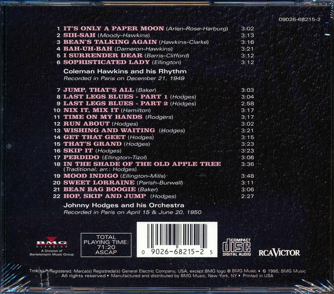 Coleman Hawkins, Johnny Hodges - In Paris (22 tracks) (marked/ltd stock)