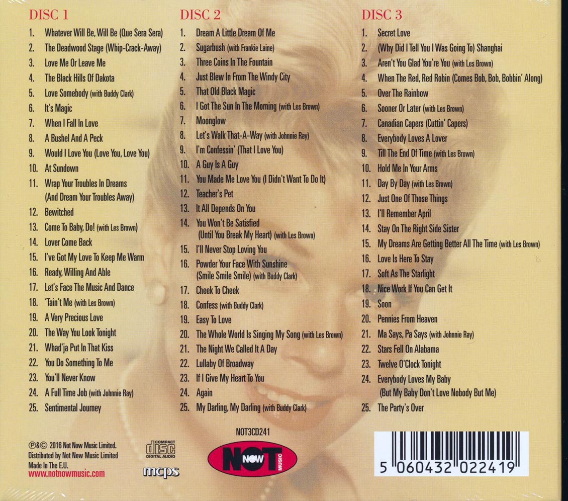 Doris Day - Greatest Hits (75 tracks) (3xCD) (deluxe 3-fold digipak)