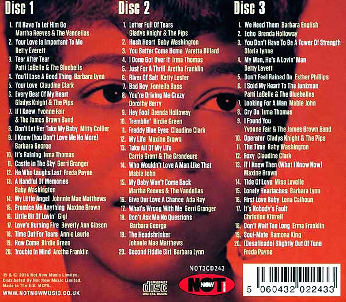 Irma Thomas, Gladys Knight, Patti Labelle, Etc. - Super Soul Sisters (60 tracks) (3xCD) (deluxe 3-fold digipak)