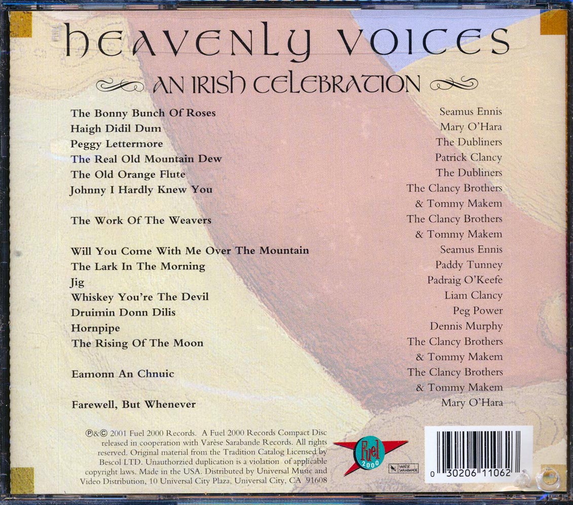 Seamus Ennis, Mary O'Hara, The Dubliners, Etc. - Heavenly Voices: An Irish Celebration (marked/ltd stock)
