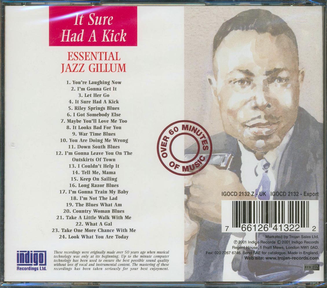 Jazz Gillum - It Sure Had A Kick: The Essential Recordings Of Jazz Gillum