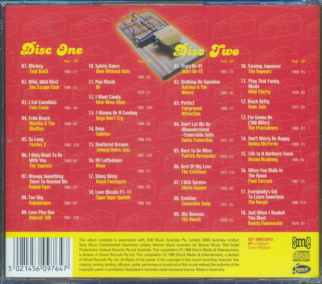 Wild Cherry, Toni Basil, The Escape Club, Toto Coelo, Martha & The Muffins, Etc. - Say Cheese! Ultimate One Hit Wonders (36 tracks) (2xCD)