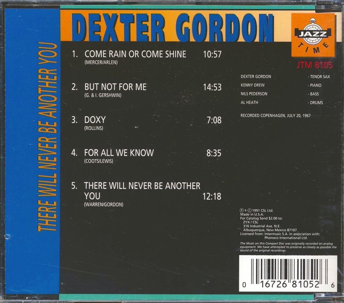 Dexter Gordon - There Will Never Be Another You