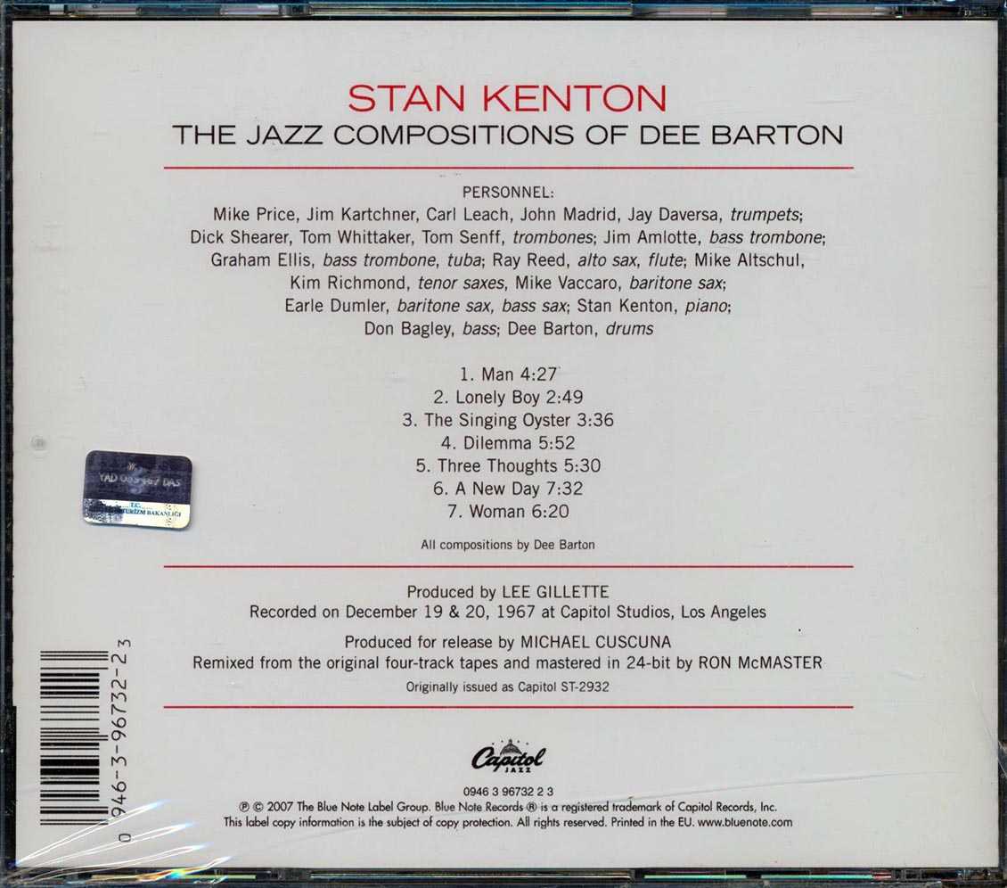 Stan Kenton - Stan Kenton Conducts The Jazz Compositions Of Dee Barton