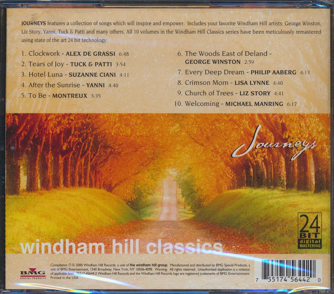 George Winston, Alex De Grassi, Tuck & Patti, Yanni, Etc. - Journeys: Windham Hill Classics