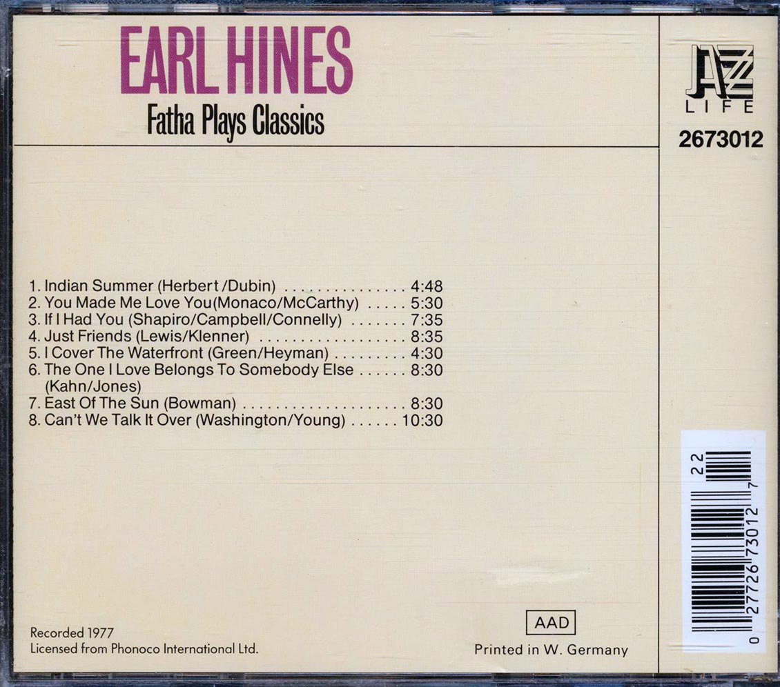 Earl Hines - Fatha Plays Classics