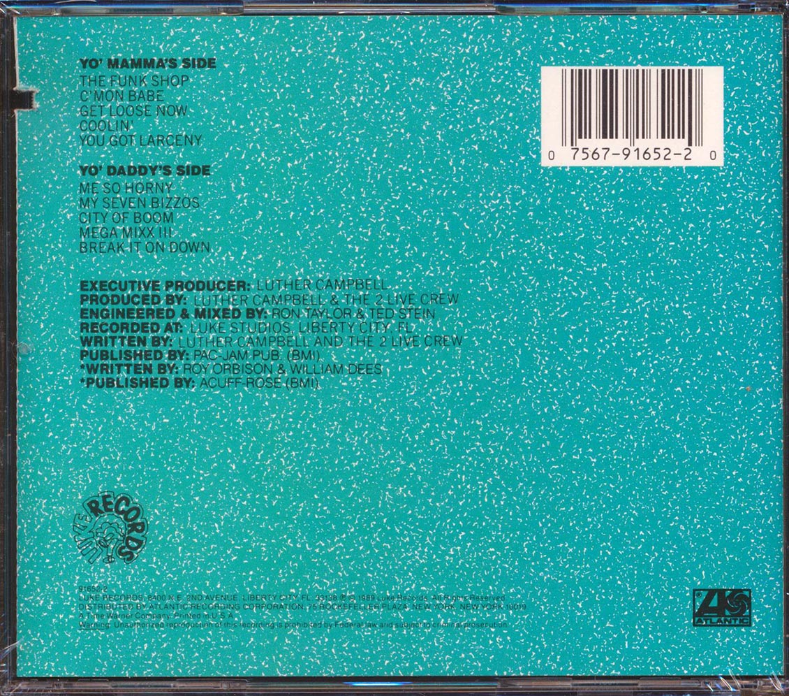 2 Live Crew - As Clean As They Wanna Be (marked/ltd stock)