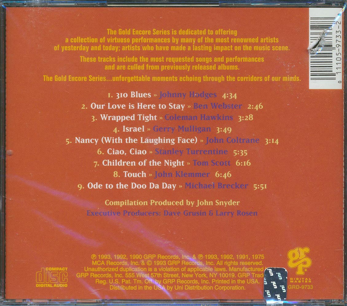 Michael Brecker, John Coltrane, Coleman Hawkins, Etc. - Triumphant Sax! (marked/ltd stock)