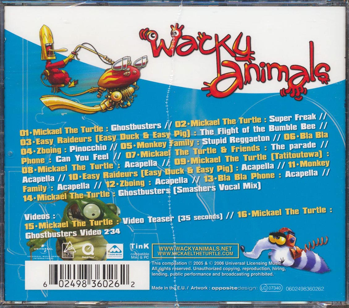 Mickael The Turtle, Monkey Family, Easy Duck & Easy Pig, Etc. - Wacky Animals