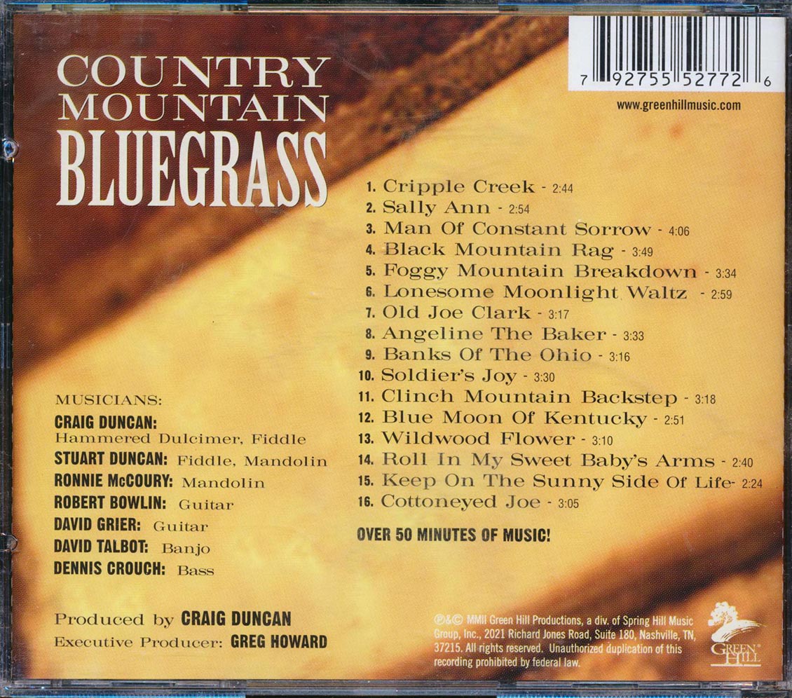 Various - Country Mountain Bluegrass