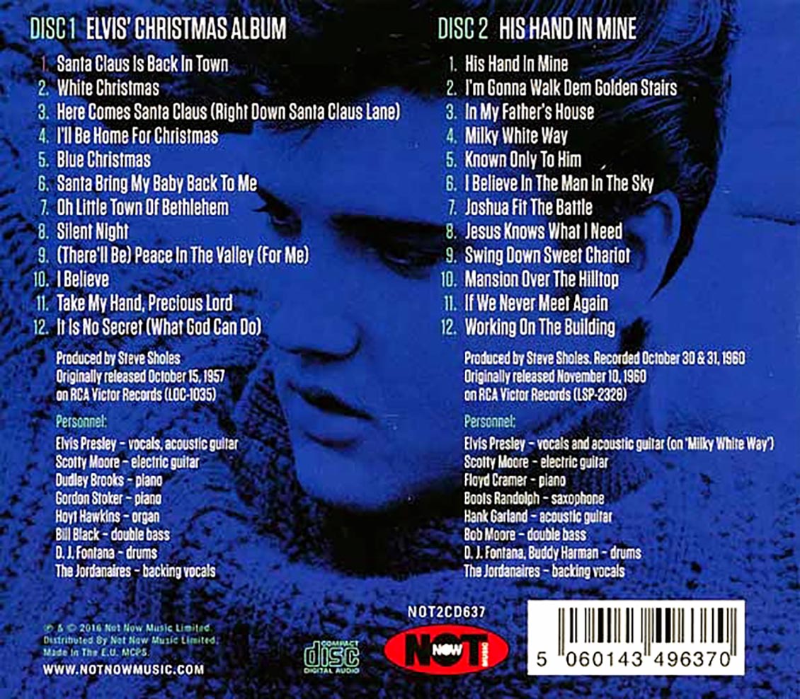 Elvis Presley - Christmas & Gospel Greats (24 tracks) (2xCD)