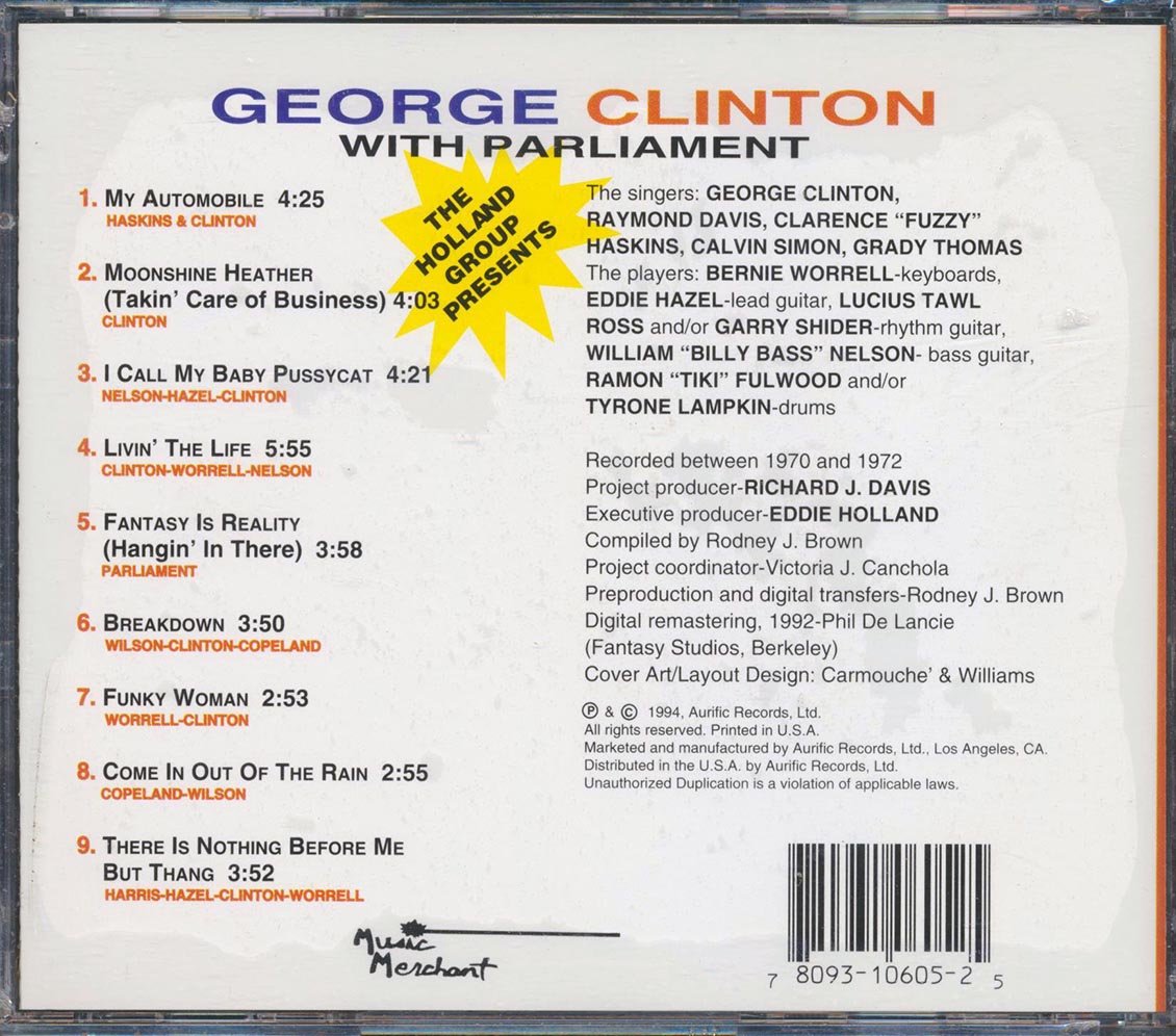 George Clinton - George Clinton With Parliament: The Holland Group Presents
