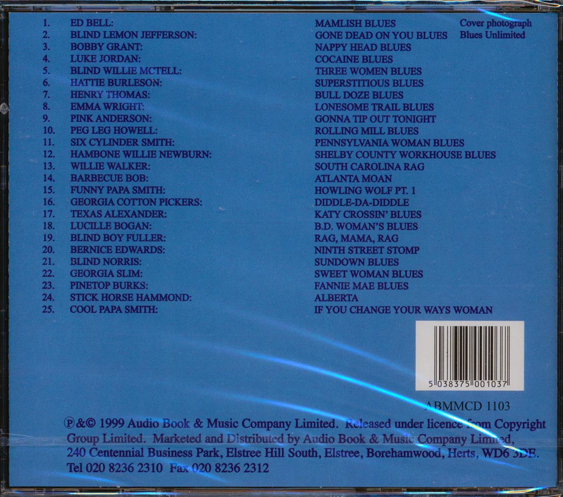 Blind Lemon Jefferson, Luke Jordan, Henry Thomas, Peg Leg Howell, Etc. - Southern Blues Volume 2 (25 tracks)