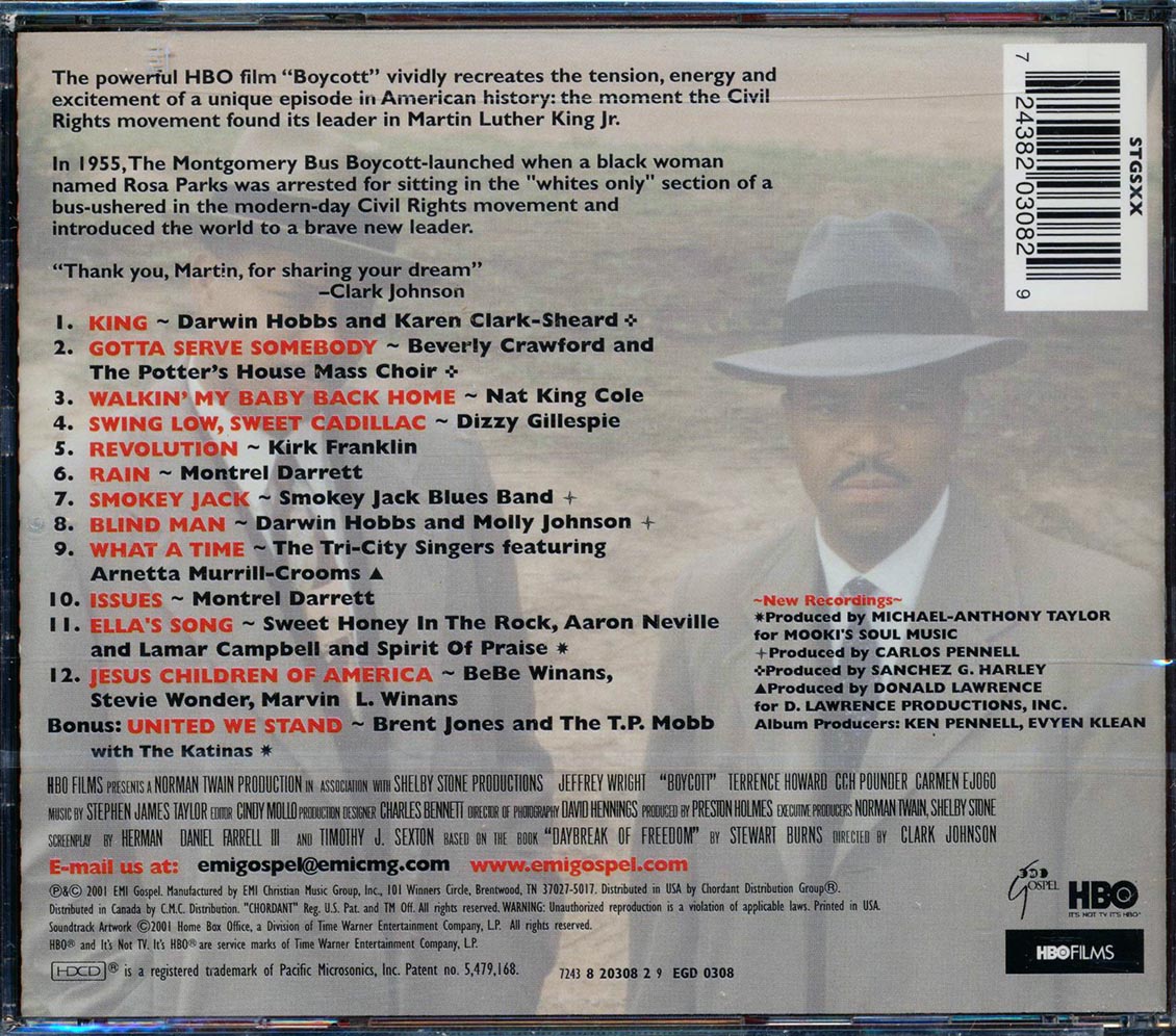 Nat King Cole, Dizzy Gillespie, Aaron Neville, Etc. - Music From The HBO Film Boycott