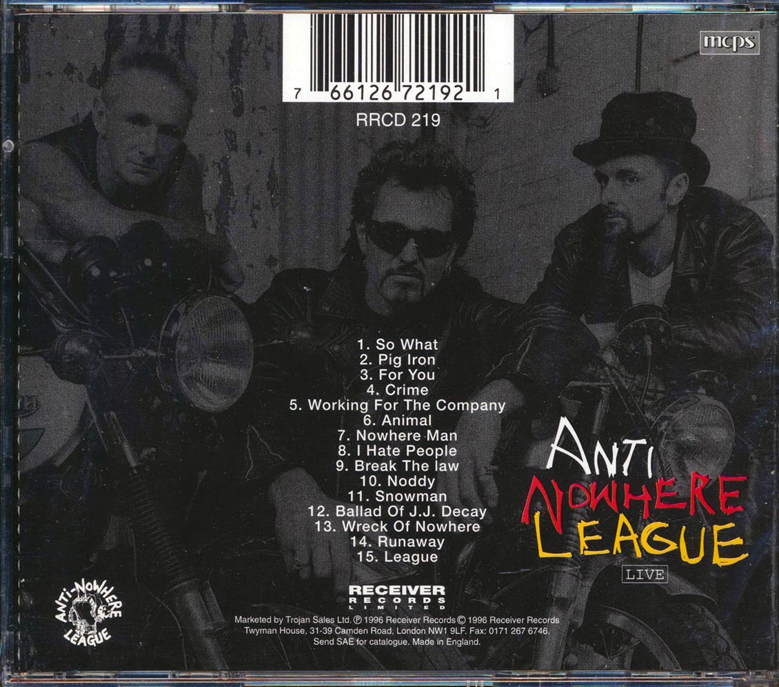 Anti-Nowhere League - The Horse Is Dead
