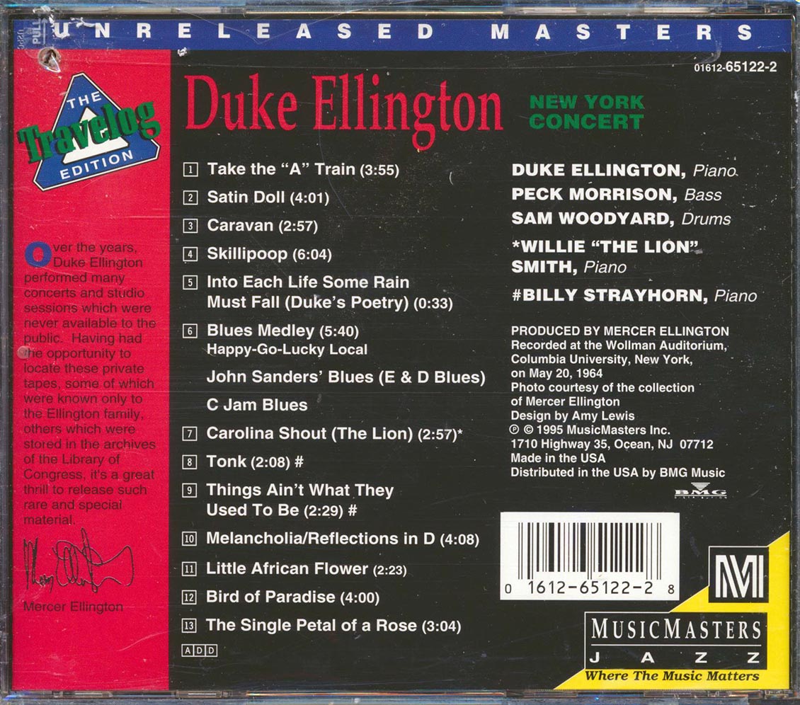 Duke Ellington - New York Concert (marked/ltd stock)