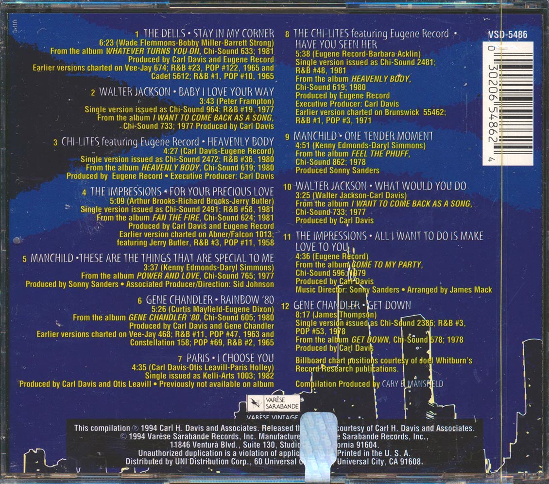 Gene Chandler, The Dells, The Impressions, The Chi-Lites, Walter Jackson, Etc. - A Celebration Of Soul Volume 1: The Chi-Sound Records Collection (incl. large booklet) (marked/ltd stock)