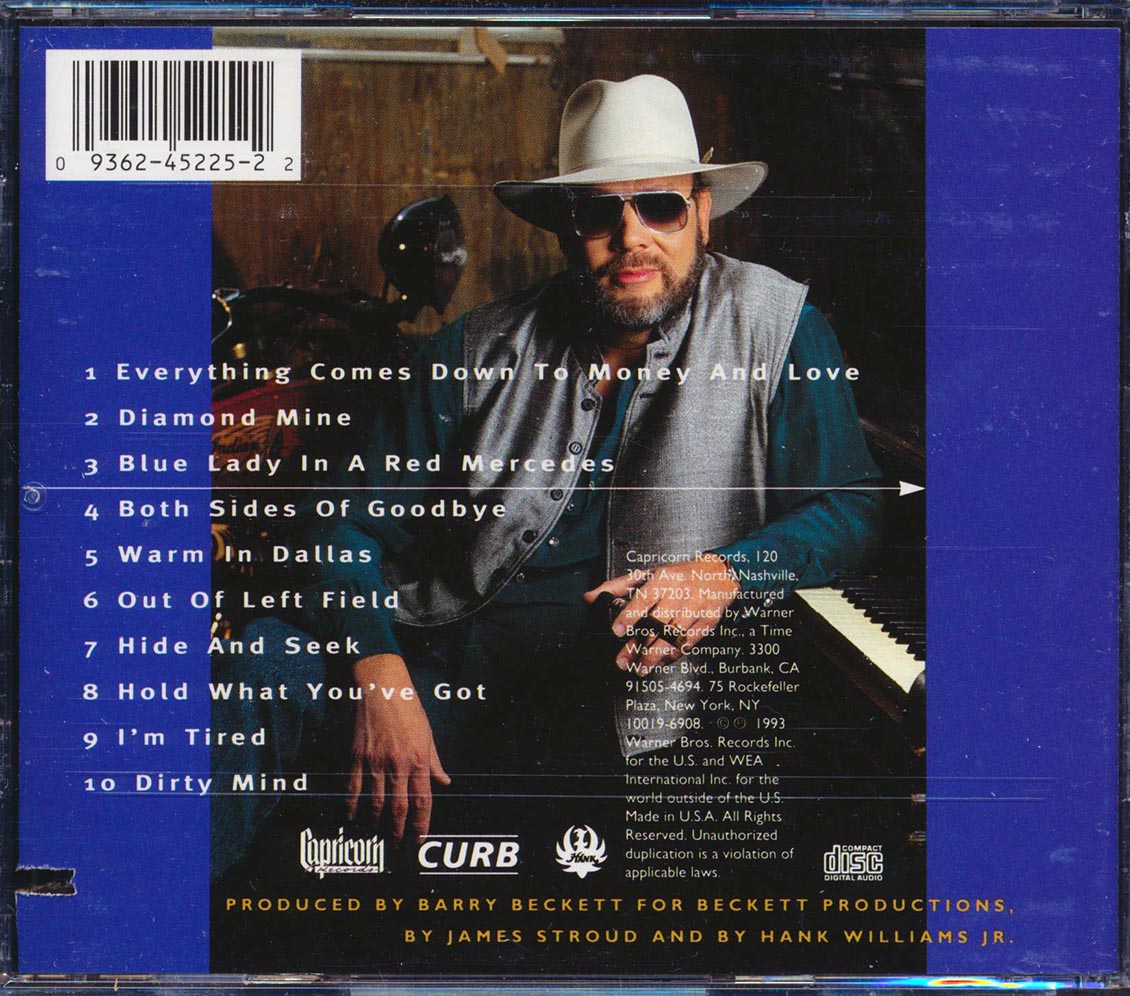 Hank Williams Jr. - Out Of Left Field (marked/ltd stock)
