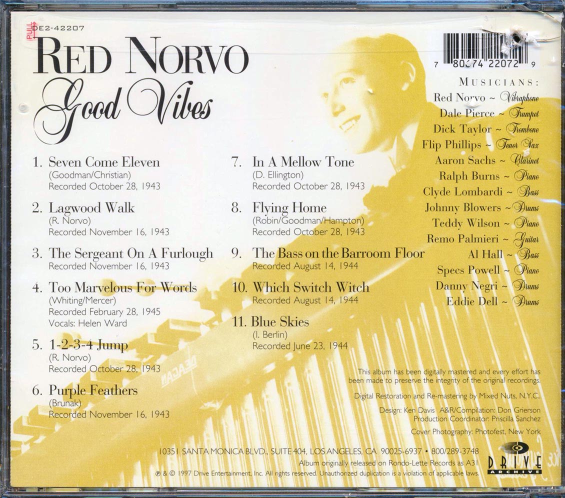 Red Norvo - Good Vibes (marked/ltd stock)