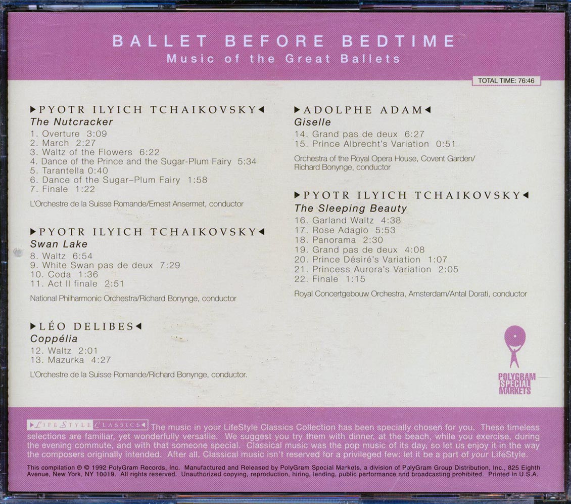 Tchaikovsky, Adolphe Adam, Etc. - Ballet Before Bedtime: Music Of The Great Ballets